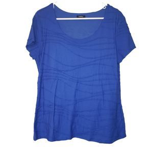 3 for $25 Reitmans Blue scoop neck blouse top XL Extra large